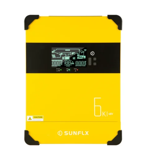 Sunflx SF‑6000 SE 6000W Off‑Grid Solar Inverter with MPPT 48V Pure Sine Wave