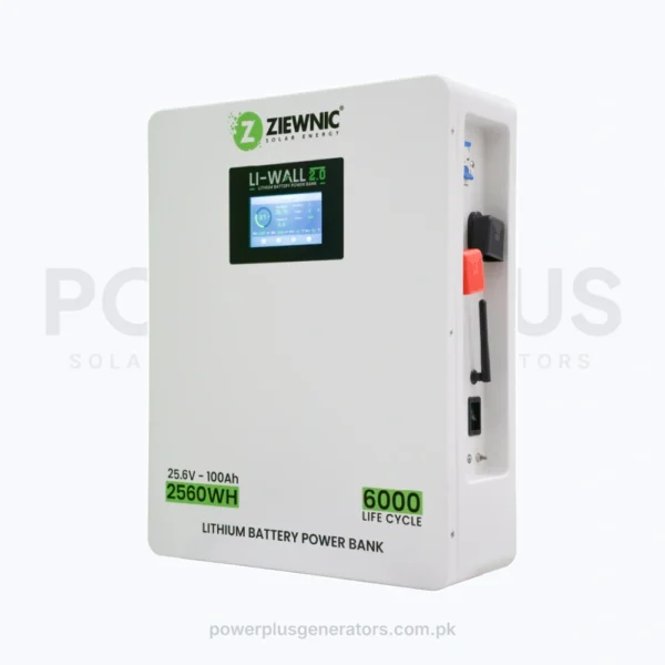 Ziewnic Li-Wall 2.56kWh 24V Lithium Battery